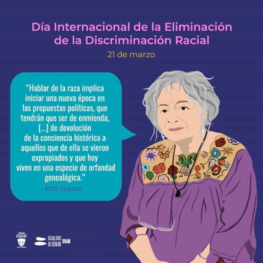 Día Internacional de la Eliminación de la Discriminación Racial –  Coordinación para la Igualdad de Género UNAM