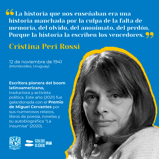 Cristina Peri Rossi CIGU UNAM